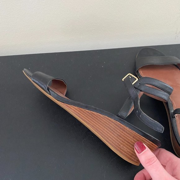 Cole Haan Elsie II Wedge Sandal Black Brown - Picture 5 of 6